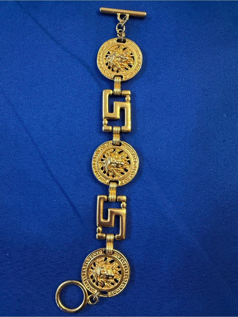Park Lane Gold Medusa Greek Key Bracelet Classic Older Style